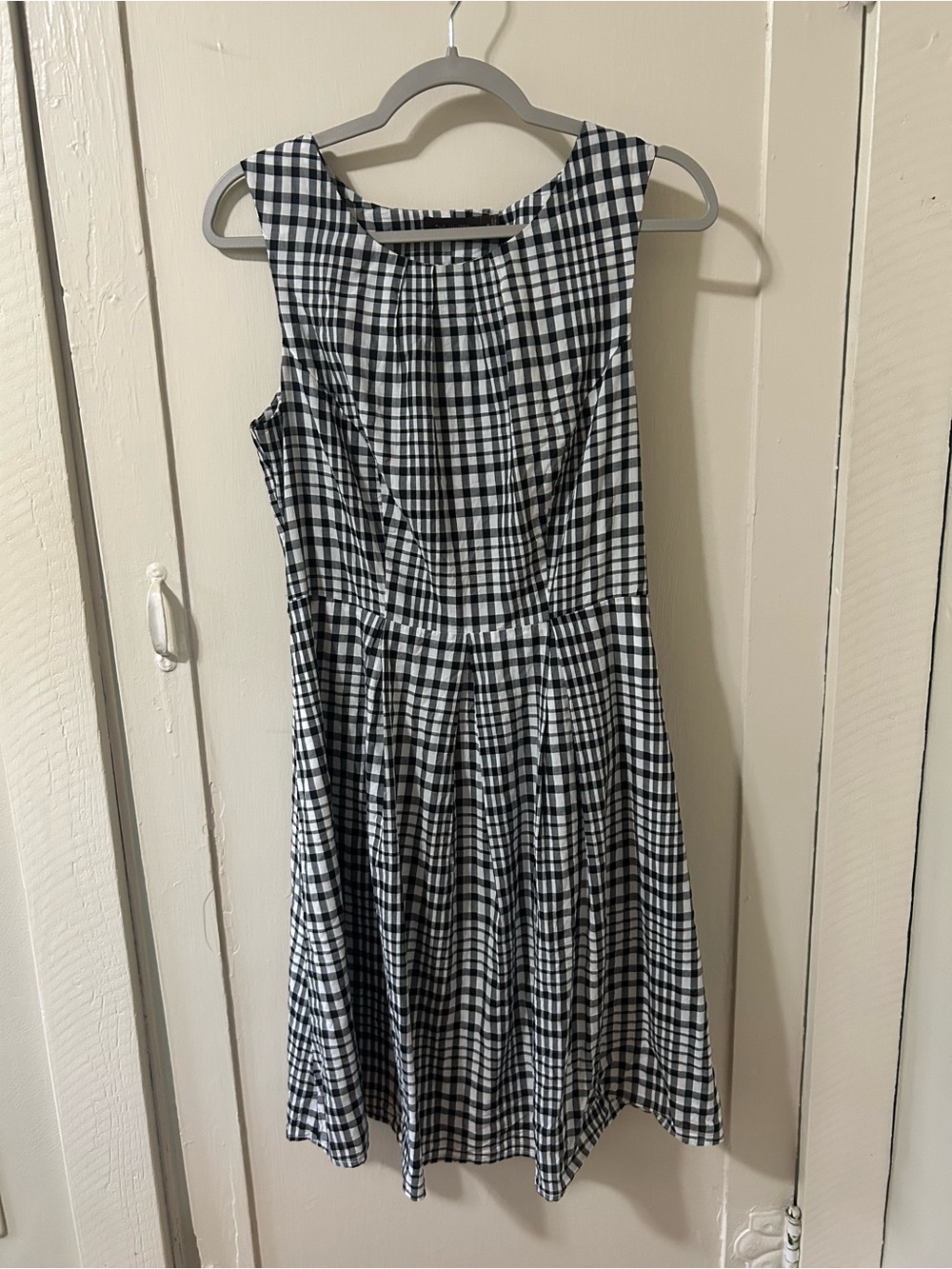 Limited black and white plaid dress